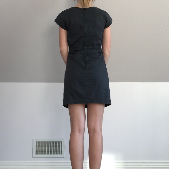 All Saints Alia Dress in Blue/Grey Color - Picture 3 of 6